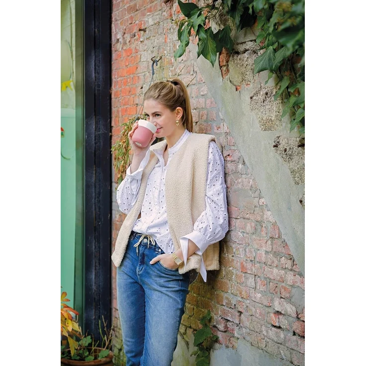 Berghoff 3950136 Reisebecher, Porzellan, 0,25 l, Rosa,Weiß – Bild 8