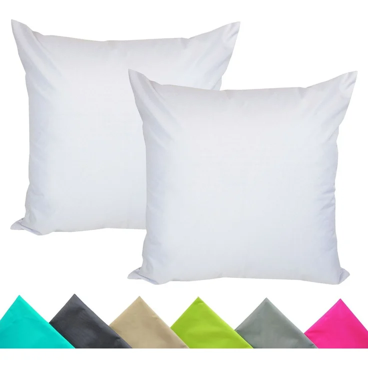 JACK Kissenbezüge 2er Set 40x40cm Outdoor Wasserfest, (2 Stück), 2x Kissenhülle, strapazierfähig, wasserabweisend, Innen & Außen – Bild 1