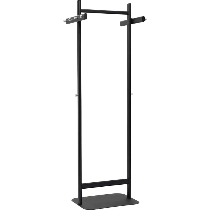 Maul Garderobenständer Maulsalsa 1 Kleiderstange 4 Haken 172cm schwarz