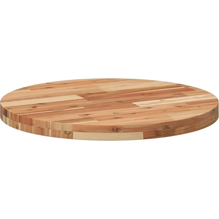 vidaXL Tischplatte Rund Ø60x4 cm Massivholz Akazie 4008702 – Bild 5