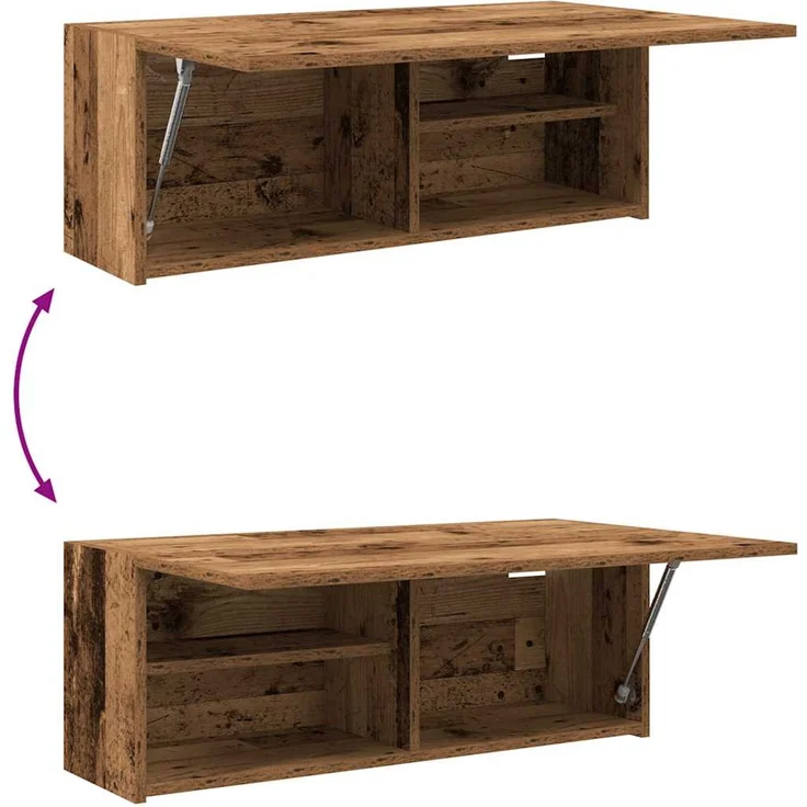 vidaXL Bad-Wandschrank Altholz-Optik 80x25x30 cm Holzwerkstoff 860083 – Bild 8