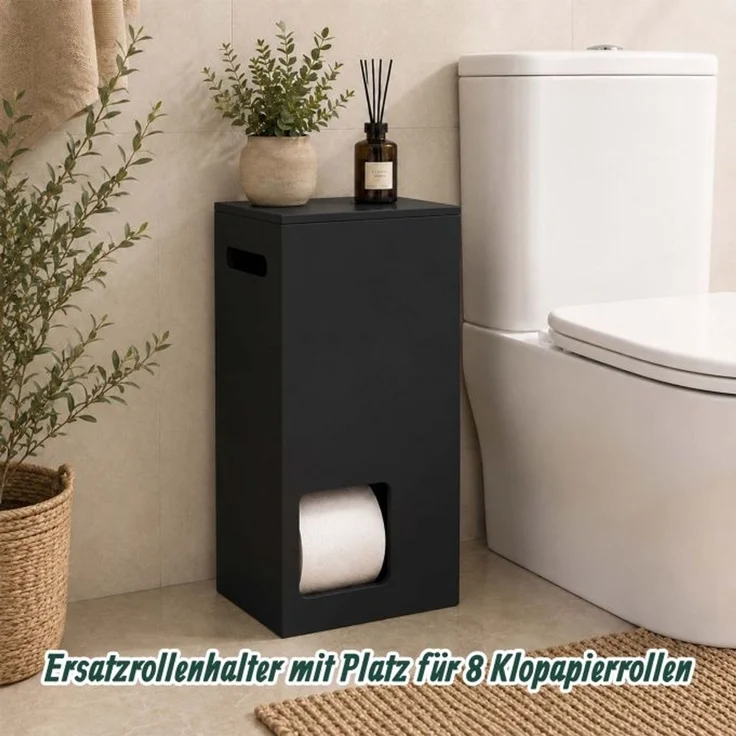 Relaxdays Toilettenpapier Aufbewahrung 8 Rollen – Bild 3