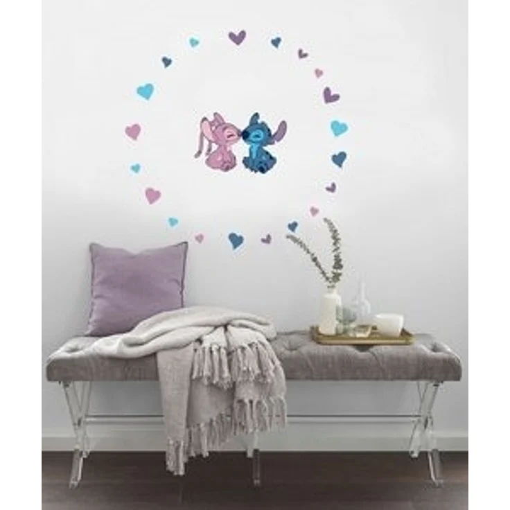 Komar Wandtattoo Stitch and Angel Cutie - Größe 50 x 70 cm (22 St), Künstler: Komar, selbstklebend, Wandsticker, Kinderzimmer – Bild 5
