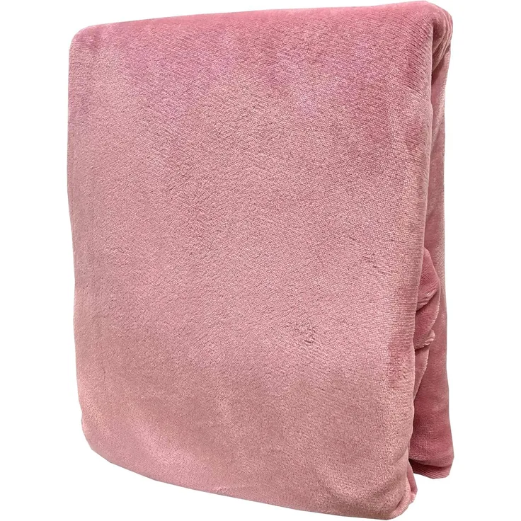 Leonado Vicenti Spannbettlaken Rosa 90x200-100x200 warme kuschelige Winter Premium Cashmere Touch Teddy Bettlaken Fleece Plüsch Betttuch