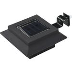 vidaXL Outdoor Solarleuchten 6 Stück LED Quadratisch 12 cm Schwarz 44468