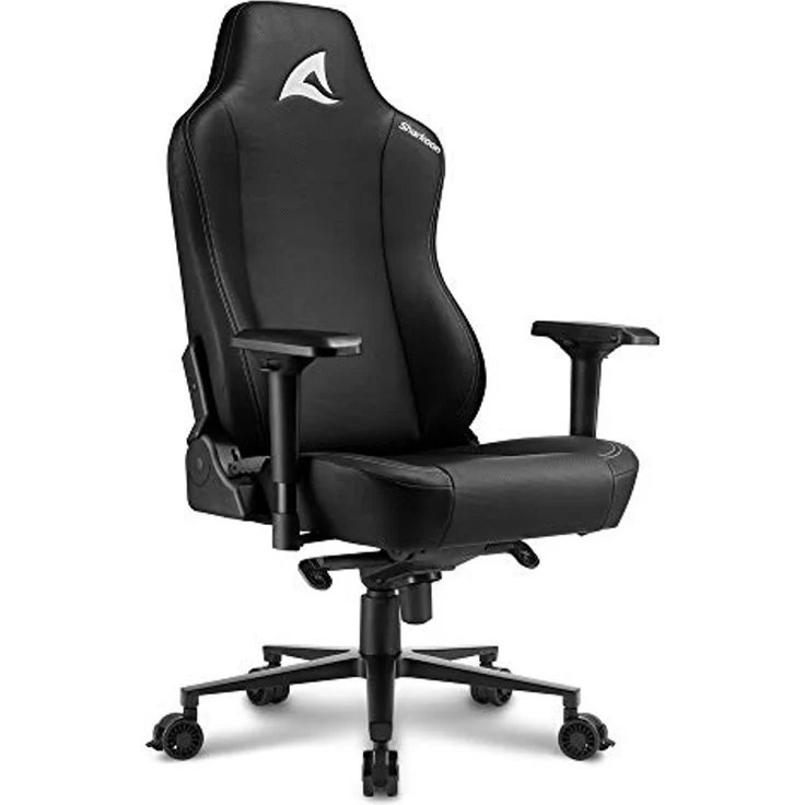 Sharkoon Skiller SGS40 Gaming Stuhl, Schwarz, mit Kunstlederbezug, breit – Bild 5