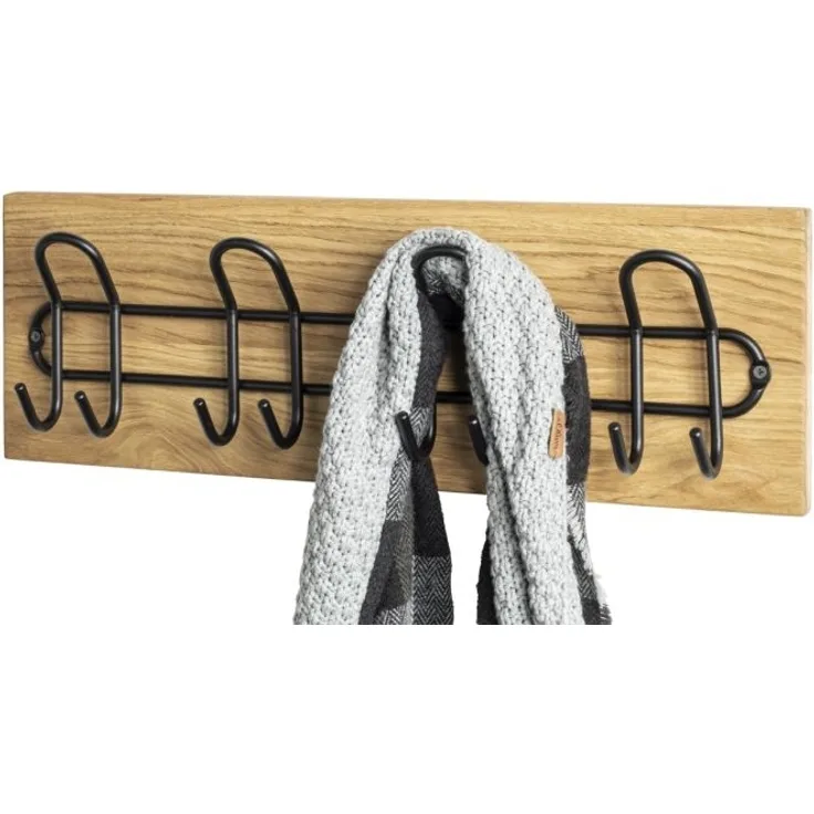 Wandgarderobe Garderobe aus Massivholz Eiche geölt (Royal Oak),