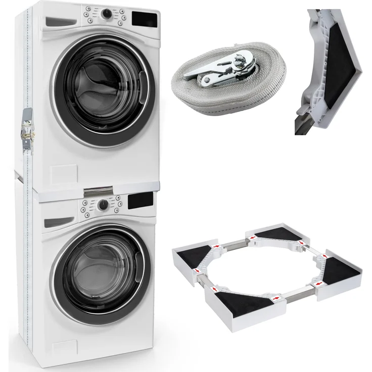 CLP Verbindungsrahmen für Waschmaschinen verstellbar,weiß – Bild 1