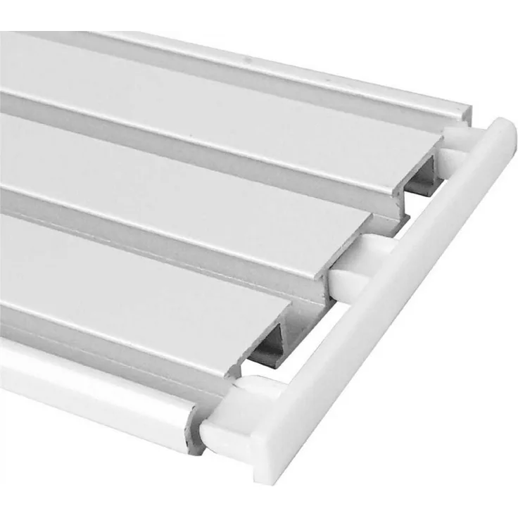 Bestlivings Gardinenschiene, 3/4-läufig, gesteckt, geklemmt, Kunststoff, gesteckt, geklemmt, Kunststoff, 3/4 -läufig