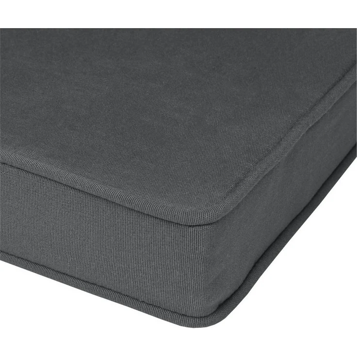 Beautissu Bankauflage Loft BK Graphitgrau, 100 x 48 x 5 cm – Bild 2