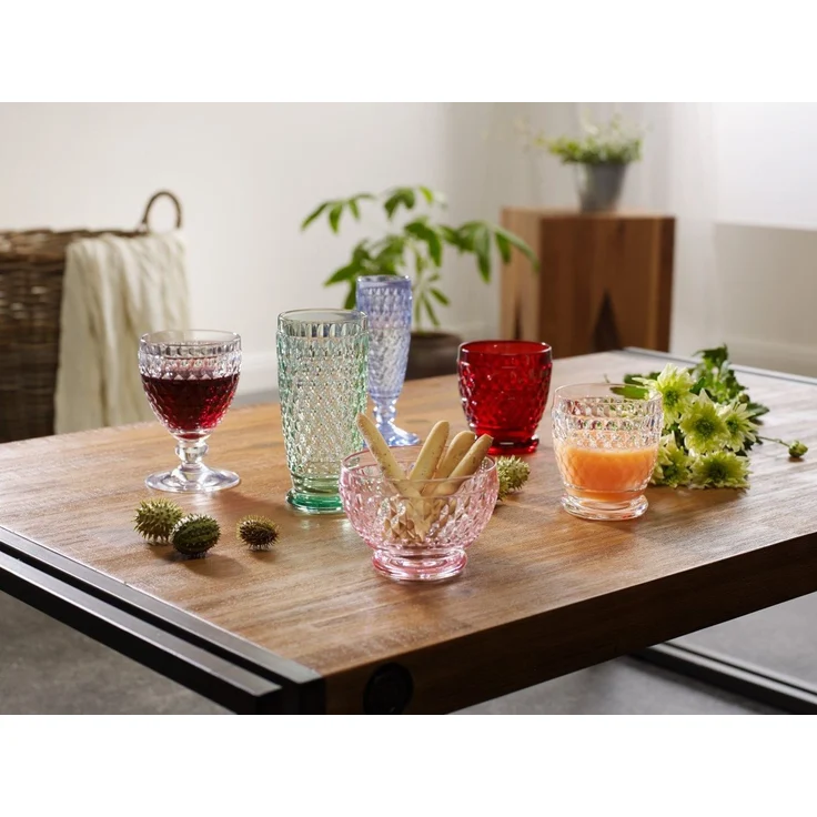 Villeroy & Boch Glas Boston Coloured, Kristallglas, Spülmaschinengeeignet, Rot, Boston, H: 10cm – Bild 4