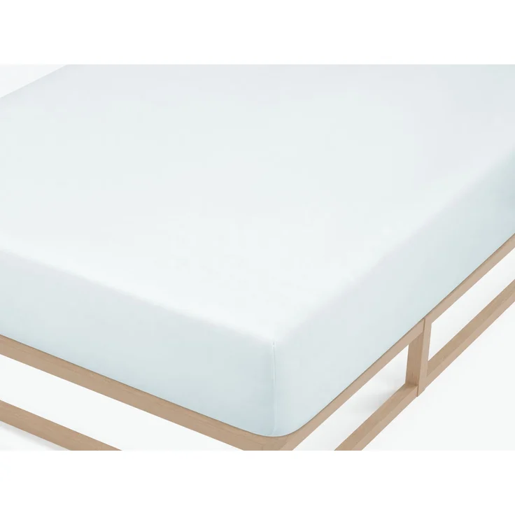 biberna Feinjersey-Spannbetttuch 0077144, ciel, 1x 60x120 cm - 70x140 cm – Bild 1