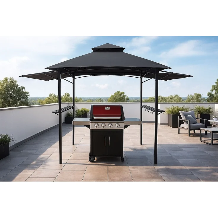 Gardissimo BRAAI Grillpavillon Raucher Pavillon mit klappbaren Seitenteilen – Bild 1