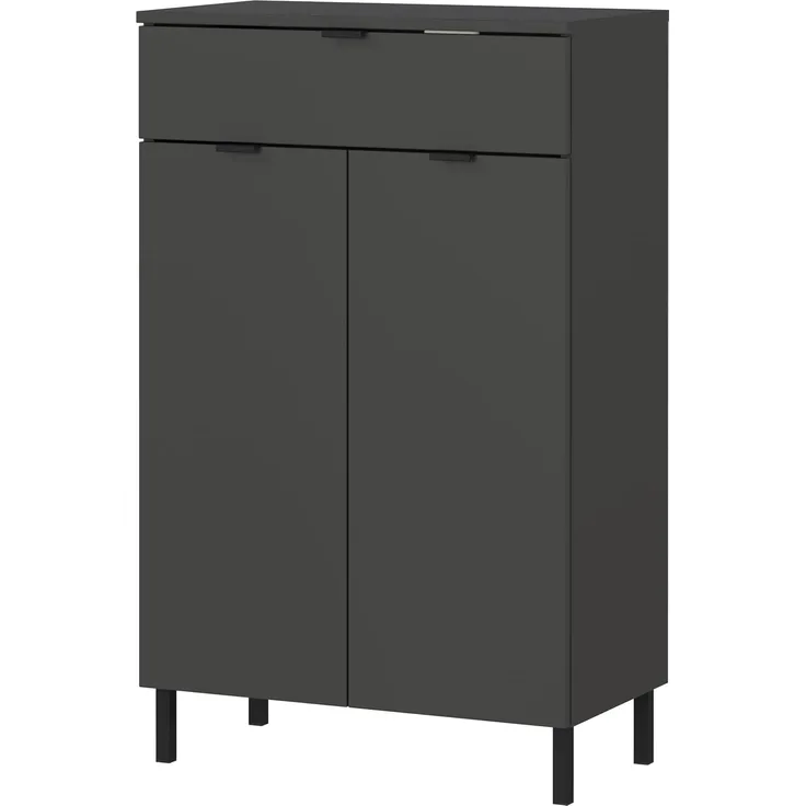 Germania Kommode 1981-547 GW-Arcena, in Graphit, mit Metallfüßen, 60 x 97 x 34 cm (BxHxT)