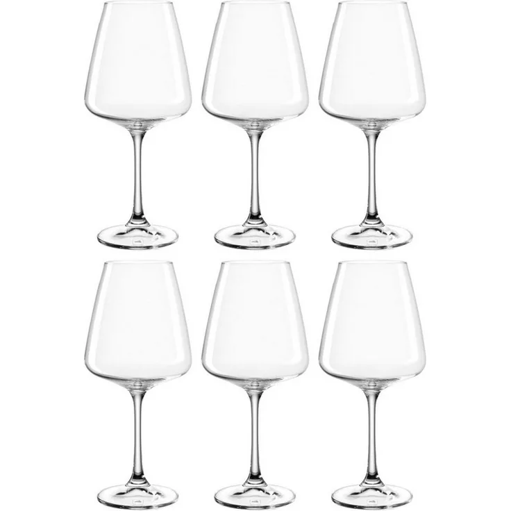LEONARDO Weinglas Weißweinglas PALADINO, 540 ml, 6er-Set, 6-tlg, Kristallglas, Kelchglas, spülmaschinengeeignet