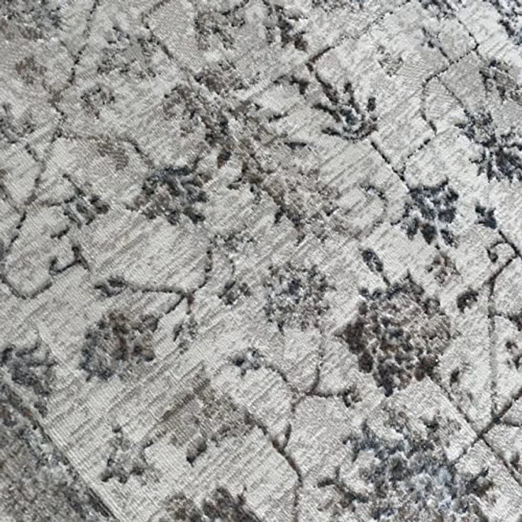 CARPETIA Teppich Florale Ornamente Creme Pflegeleicht 160x230 cm | Weich, pflegeleicht, schmutzabweisend und strapazierfähig, OEKO-TEX geprüft, für Fußbodenheizung, Flur & Wohnräume – Bild 4