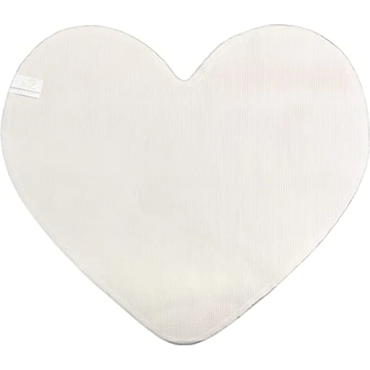 Brandsseller Herz Badematte 70x80 cm Badteppich Badvorleger Badezimmerteppich Duschvorleger Taupe – Bild 6