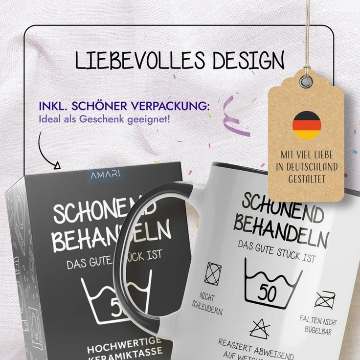 Amari Tasse AMARI® Tasse Schonend Behandeln - Geschenk Geburtstag – Bild 4