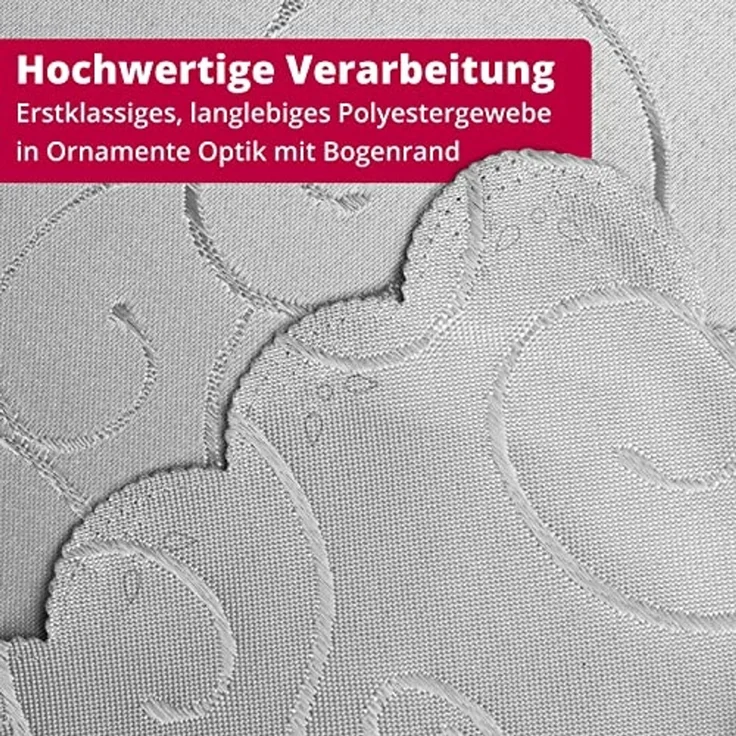 DecoHomeTextil Heimtextilmanufaktur Tischdecke Kringel Circle Tafeldecke Ornamente Damast Tischdecke – Bild 6