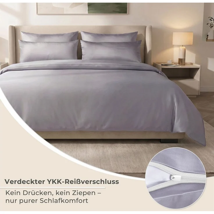 Laynenburg Bettwäsche Eukalyptus aus 100% Tencel Lyocell ab Gr. 135x200 – Bild 4