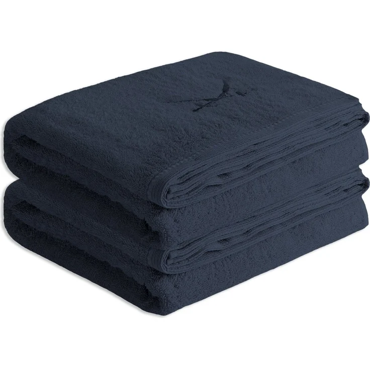 Sansibar Sylt Badetücher Sansibar Sylt Badetuch Saunatuch 2er Set Frottier-Serie „Classic“, (2-St), hochwertig gesticktes Sansibar Säbel-Logo, hautfreundlich – Bild 5