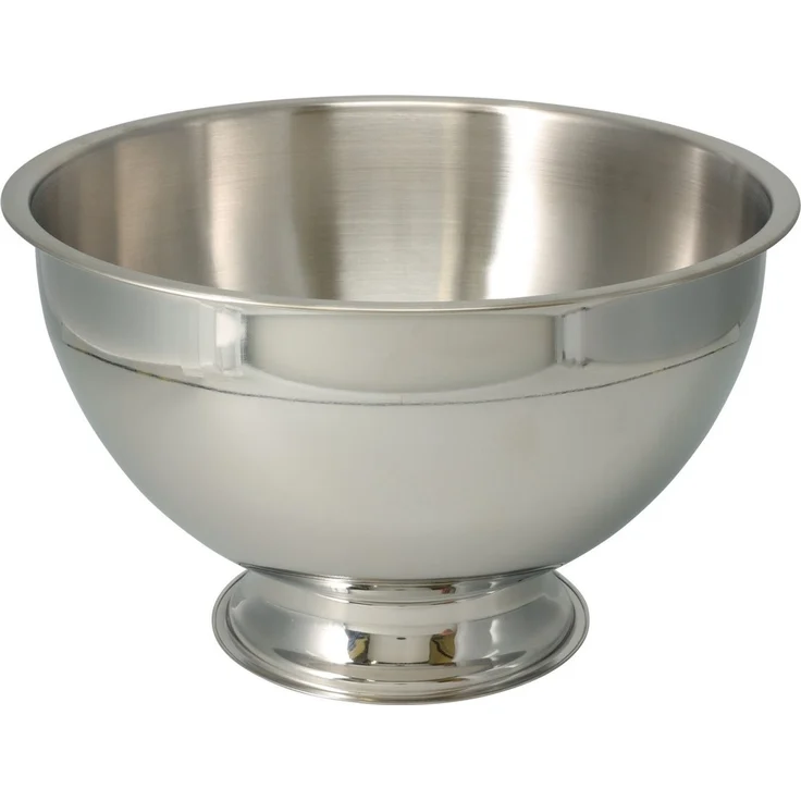 Koopman Schale Edelstahl-Champagnerkühler - silber - 30x21 cm rund, Edelstahl, robust und langlebig – Bild 4
