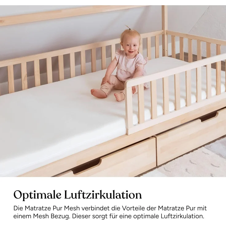 Ehrenkind® Kindermatratze PUR MESH | Baby Matratze 80x180 Standard 100 by OEKO-TEX | Babymatratze 80x180 aus hochwertigem Schaum und Hygienebezug – Bild 3