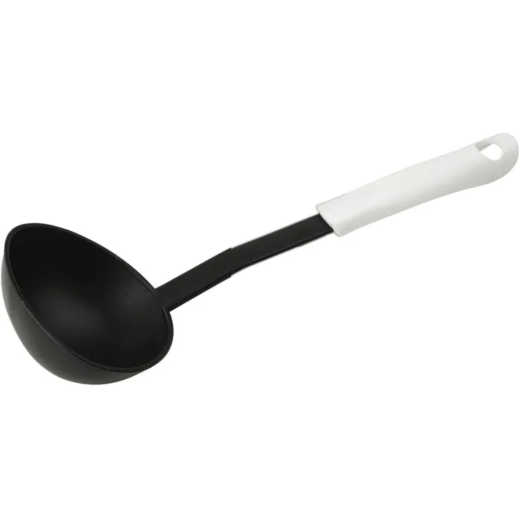 Fackelmann Schöpflöffel 30 cm Arcadalina, Schöpfer mit praktischem Griff, Schöpfkelle mit Funktionsteil aus Nylon für beschichtete Töpfe und Pfannen - spülmaschinengeeignet, Menge: 1 Stück