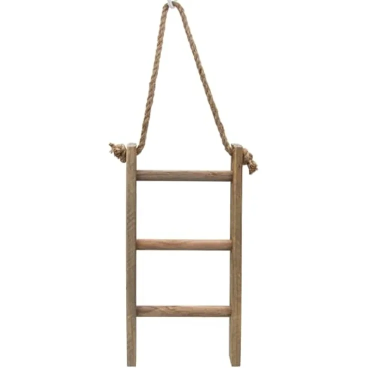 Spetebo Dekoleiter Holz Dekoleiter Landhaus Design - 40 x 20 cm (Anzahl, 1 St, Stück), mit 3 Sprossen zum Dekorieren