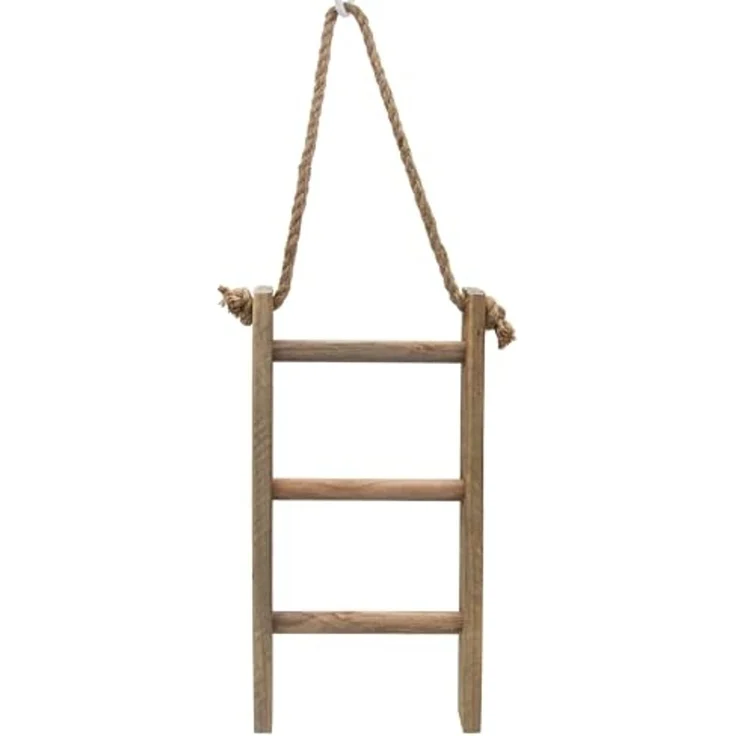 Spetebo Dekoleiter Holz Dekoleiter Landhaus Design - 40 x 20 cm (Anzahl, 1 St, Stück), mit 3 Sprossen zum Dekorieren – Bild 1