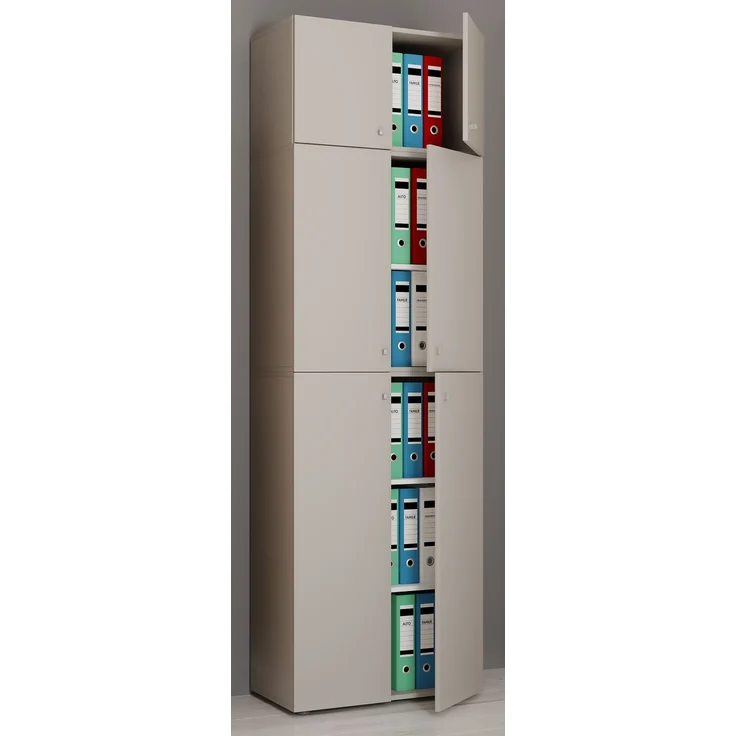 VCM Büroschrank Lona 917791 Grau H. 223 x B. 70 x T. 39 cm – Bild 3