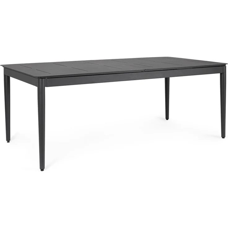 Gartenesstisch Nebula ausziehbar aus Aluminium, modern rechteckig, anthrazit, für 8–10 Personen – Bild 1
