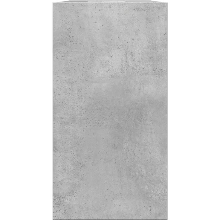 Waschbeckenunterschrank, Badschrank, Unterschrank Betongrau 63x29x55 cm Holzwerkstoff j76p – Bild 6