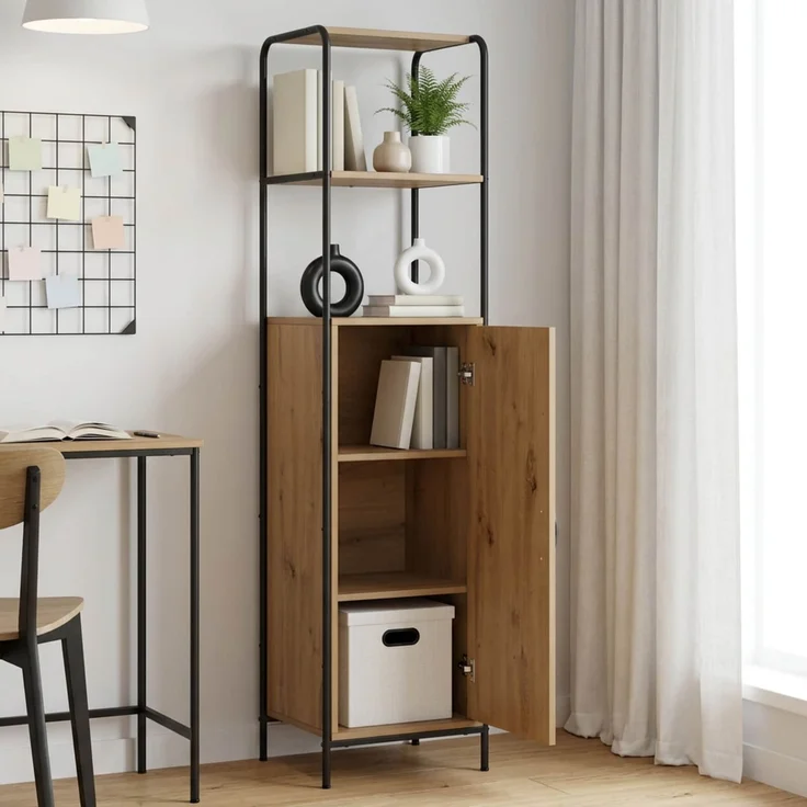 vidaXL Highboard Artisan-Eiche 40 x 33 x 161 cm Holzwerkstoff 8013871 – Bild 1