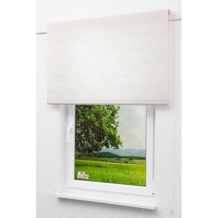 Lysel Outlet - Basisrollo Struktur Tageslicht Graubeige, (B x H) 112x175 cm in beige/graubeige – Bild 4