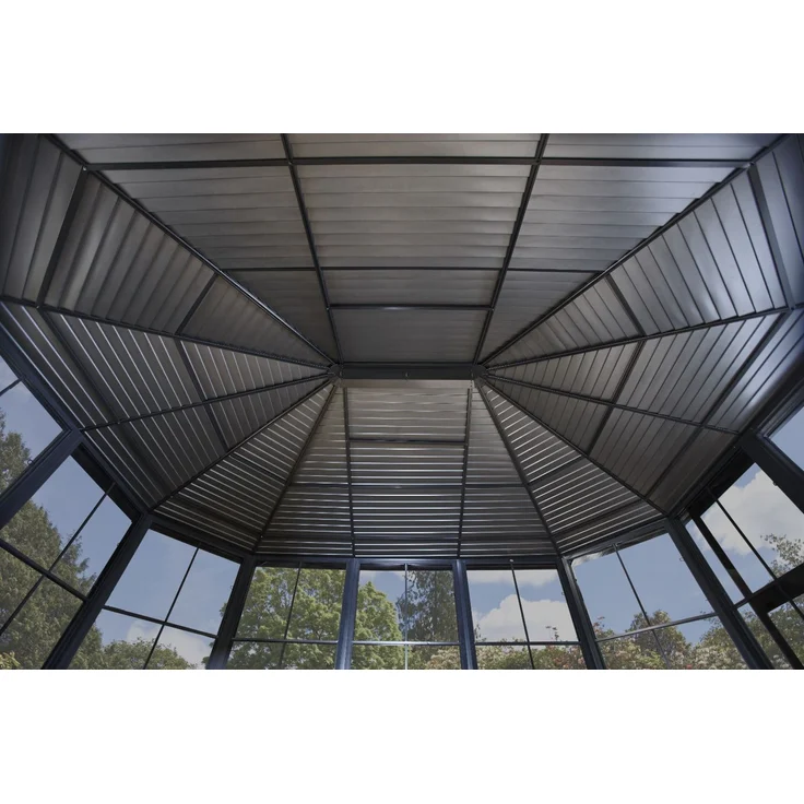 Sojag Aluminium Pavillon Wintergarten Charleston | Anthrazit | 384 x 594 x 281 cm – Bild 5