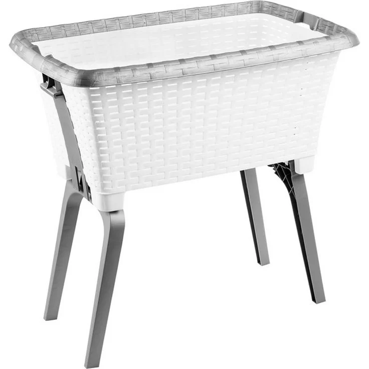 Centi Wäschekorb Standwäschekorb mit Stand-Automatik (1 St), Wäschewanne Wäsche Korb mit Beinen – Bild 4