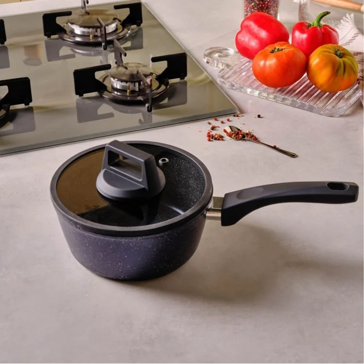 Karaca Topf-Set Karaca Aqua Granit Kochtopf Suppentopf Kochgeschirr Topf 18 cm – Bild 1