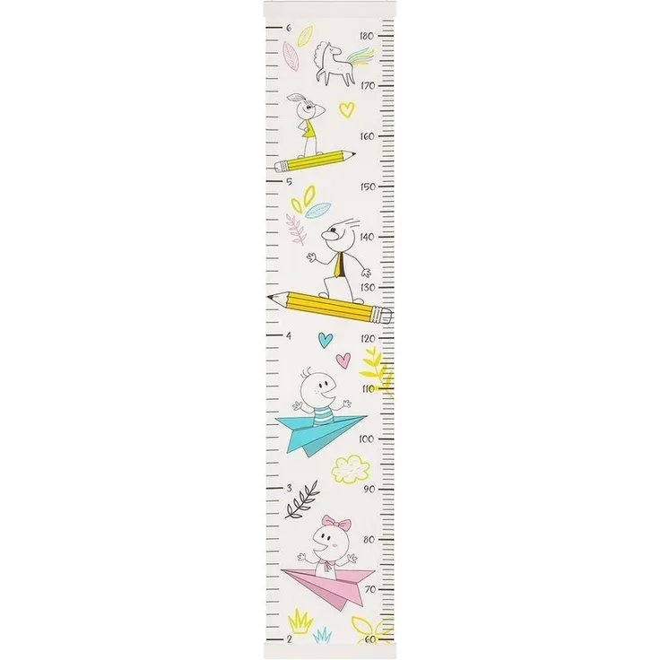 Walther Design Messlatte Kinder-Messlatte "Growing Explorer", Skala von 60-180 cm