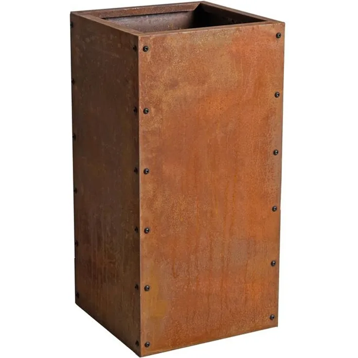 Hochbeet Pflanzbeet Edelrost 40 x 40 x 80 cm Pflanzkasten Blumenkasten Blumenbeet