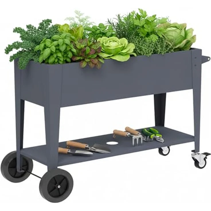 Westmann Mobila Plus | Metall Hochbeet auf Rollen – Bild 1
