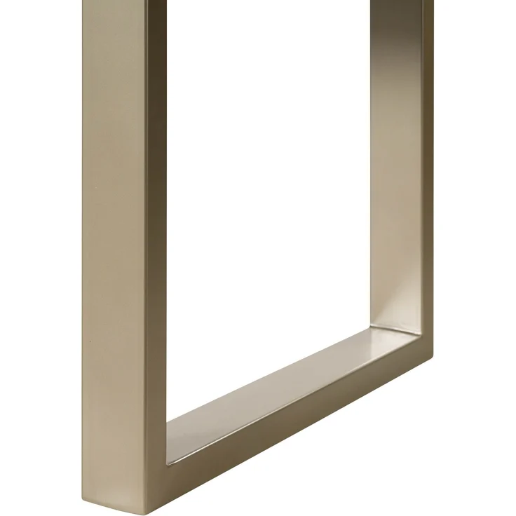 Esstisch Mango 160x90x76 natur lackiert / Epoxid schwarz, U-Beine silber matt EPOXY – Bild 6
