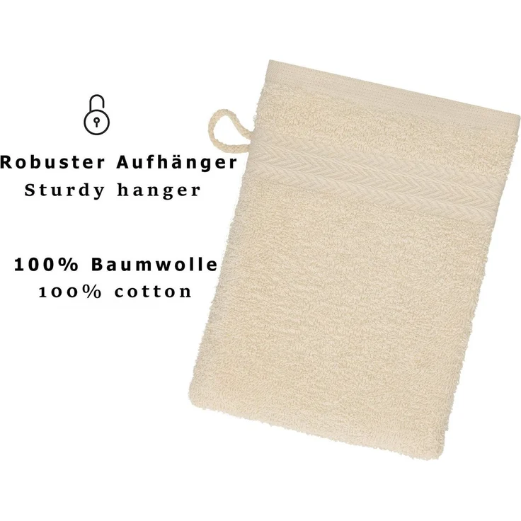 Betz Seiftuch 10-tlg. Waschhandschuhe-Set PREMIUM 100% Baumwolle 16x21 cm – Bild 3
