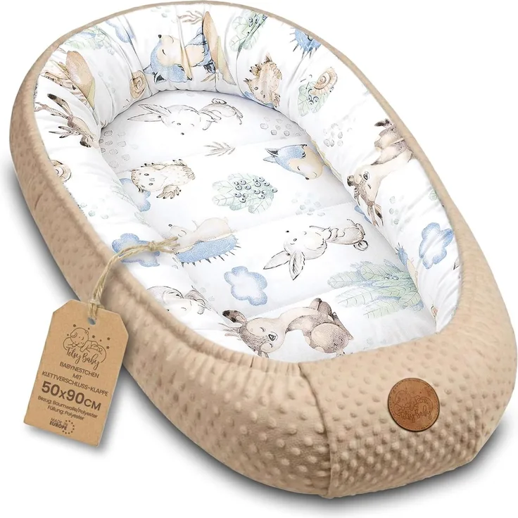 Totsy Baby Kuschelnest Nestchen Baby - Babynestchen Neugeborene Babynest für kinderbett