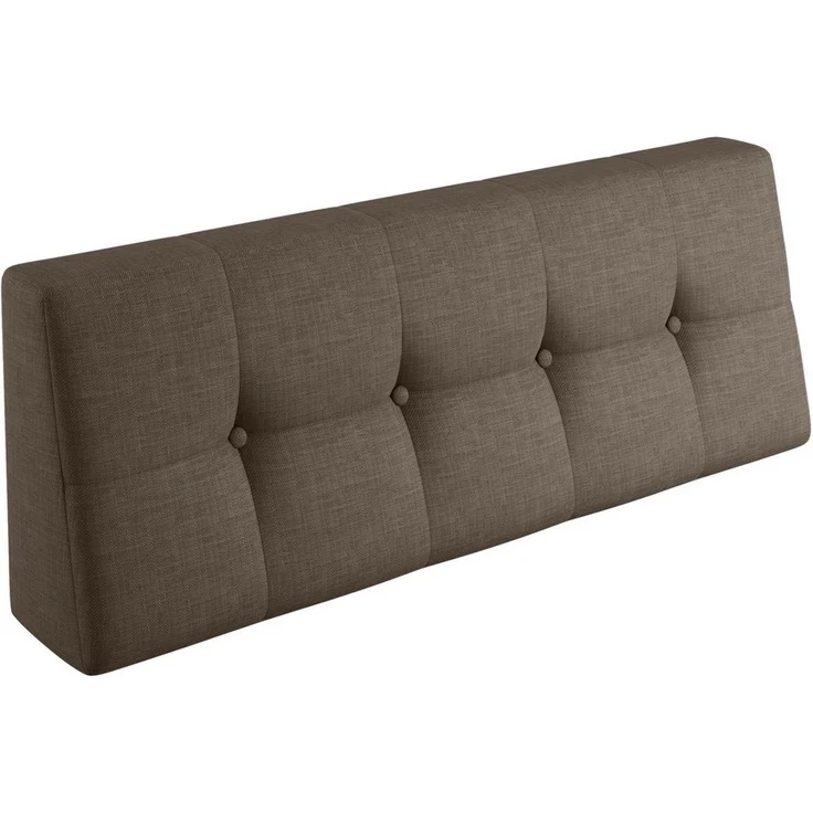 sunnypillow Rückenkissen Palettenkissen gesteppt Rückenkissen 120x40x20/10cm, Braun – Bild 1