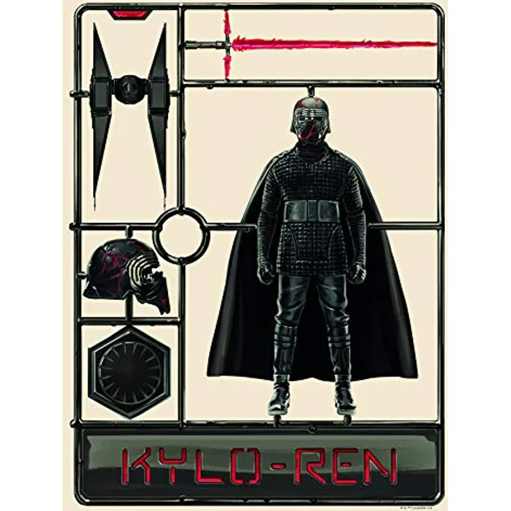 Komar Wandbild | Star Wars Toy Kylo Ren | Premium Kunstdruck für Kinder- und Jugendzimmer, ohne Rahmen, 30 x 40 cm, hohes Farbbrillanz und Lichtbeständigkeit