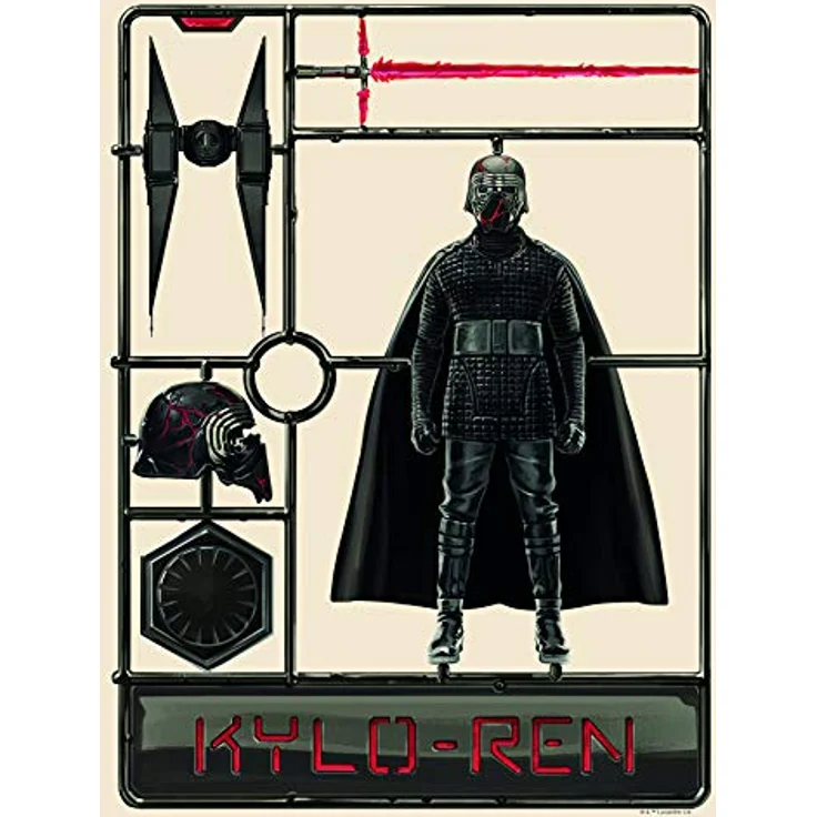 Komar Wandbild | Star Wars Toy Kylo Ren | Premium Kunstdruck für Kinder- und Jugendzimmer, ohne Rahmen, 30 x 40 cm, hohes Farbbrillanz und Lichtbeständigkeit – Bild 1