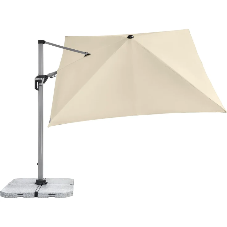 Doppler Sonnenschirm / Ampelschirm "Active II Pendelschirm 350 x 260", natur, 350 x 260 cm – Bild 3