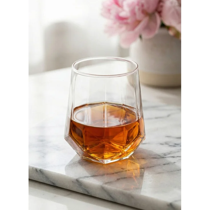 Hermia Concept 'LV-VLR354F' Whiskygläser-Set (6-teilig), Transparent, 7,2 x 7,2 x 9,9 cm, 400 ml – Bild 1