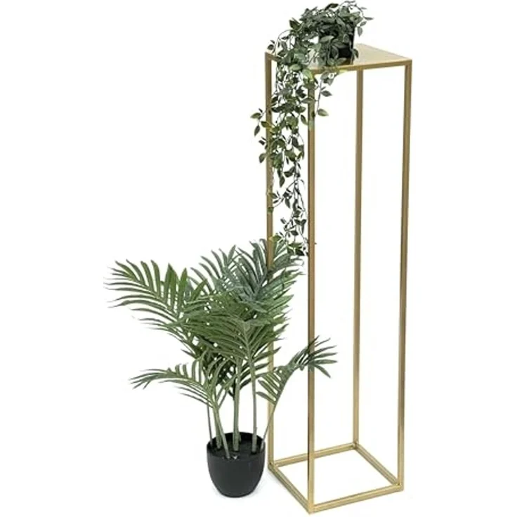 DanDiBo Blumenhocker eckig, Metall, Gold, 1 Stück, 100 x 24 x 24 cm – Bild 5